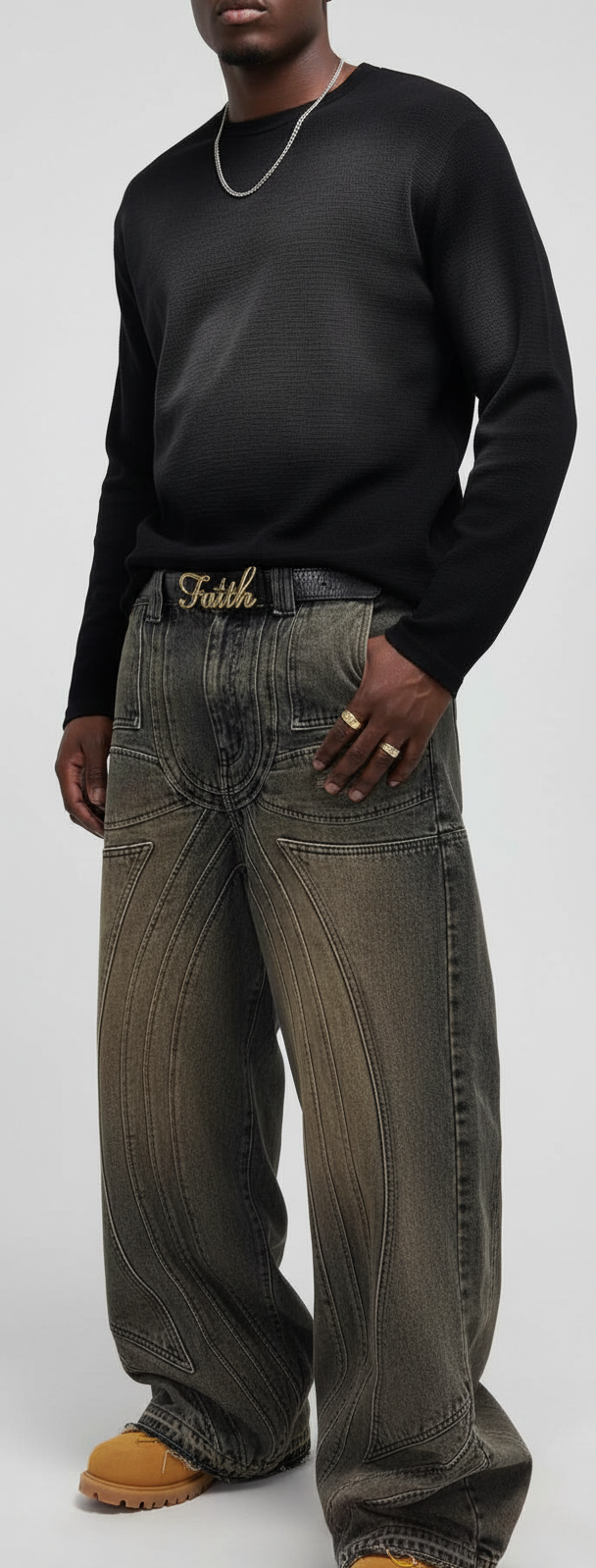 VALVE2K ARC-STICH BAGGY JEANS