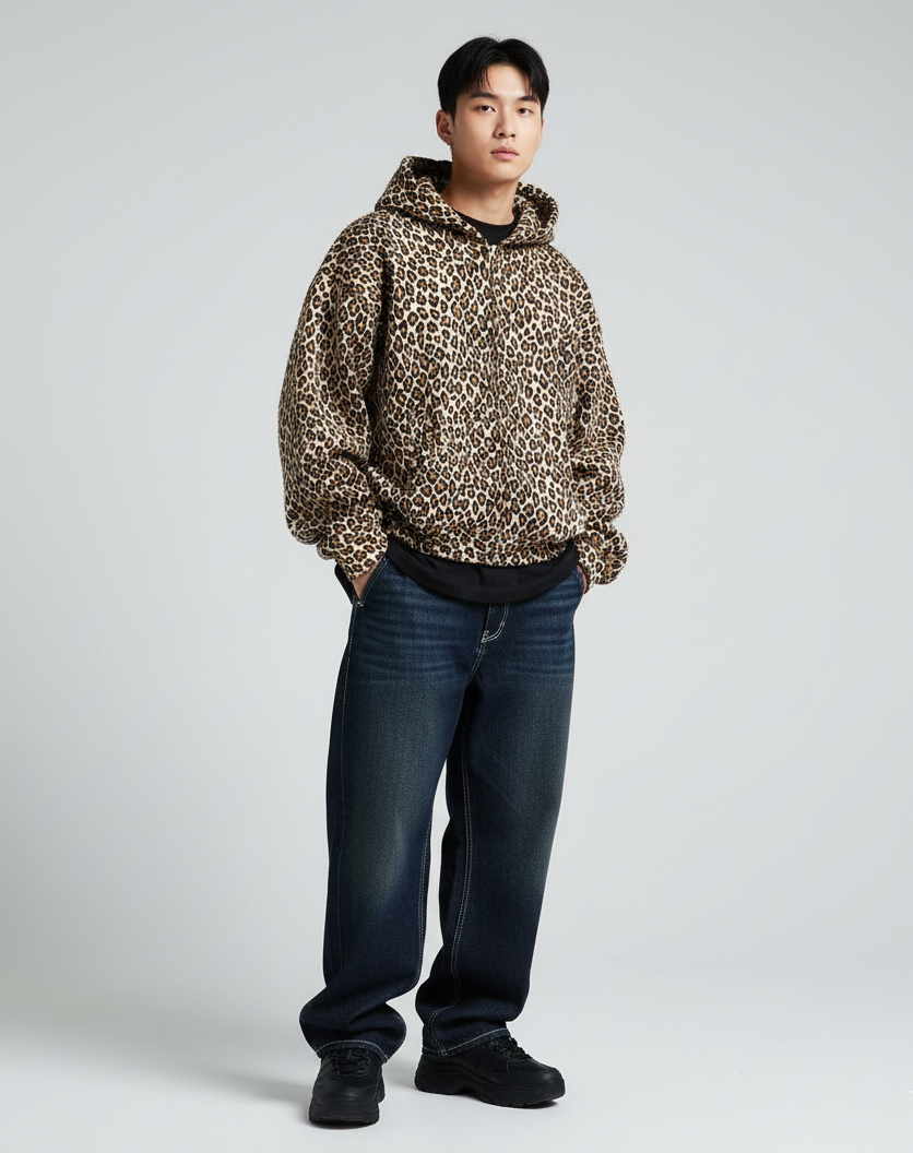 VALVE2K LEOPARD HOODIE