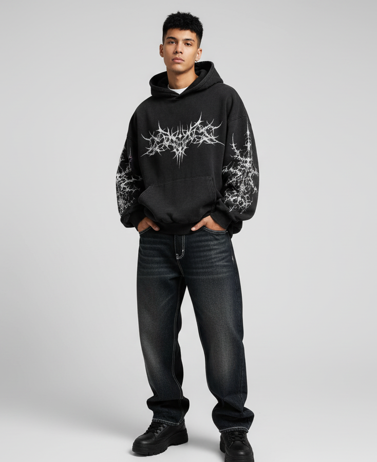 VALVE2K THORNWIRE OVERSIZE HOODIE