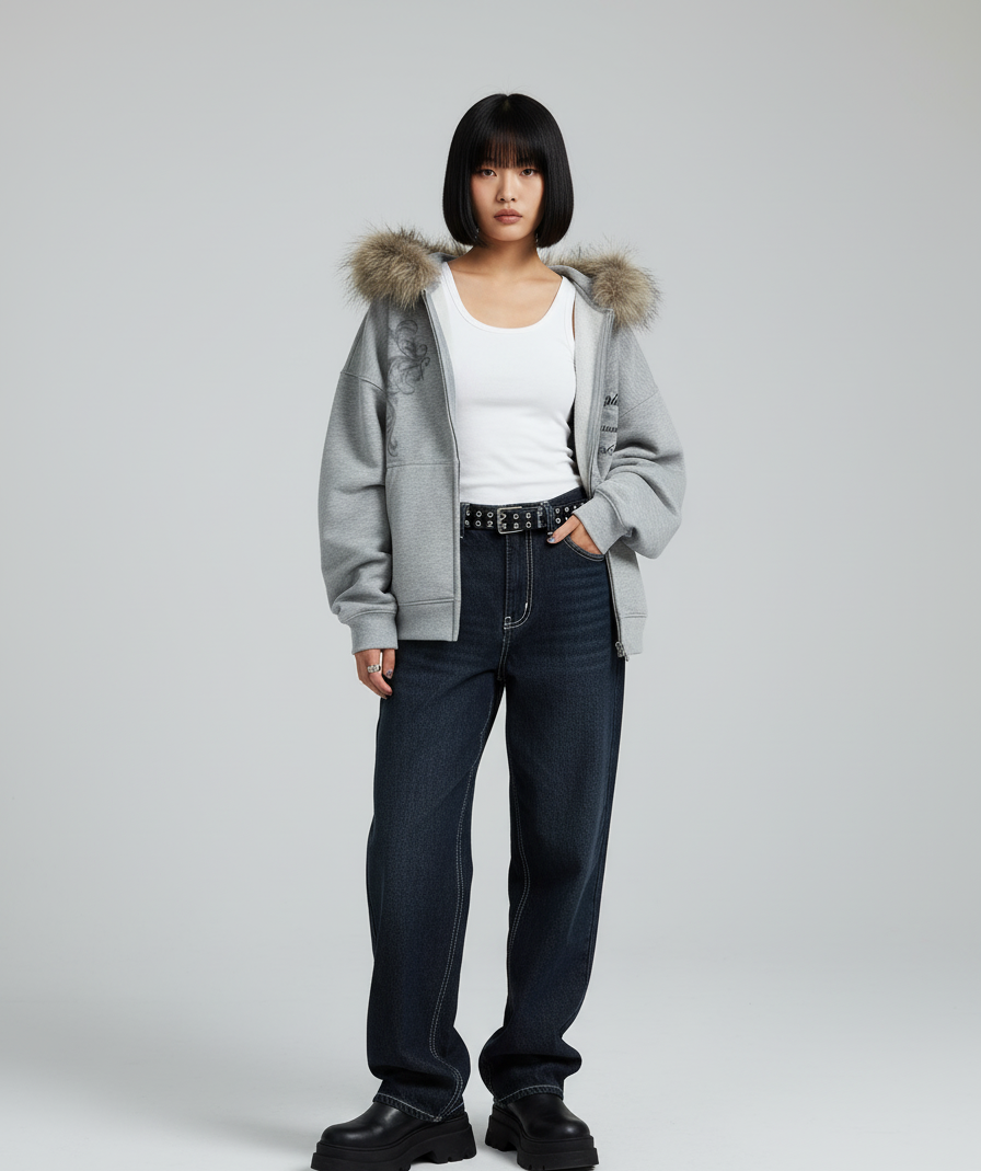 VALVE2K BAROQUE ZIP HOODIE