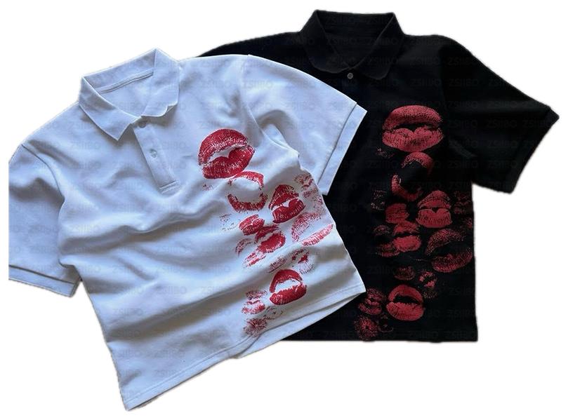 VALVE2K KISS MARK GRAPHIC POLO