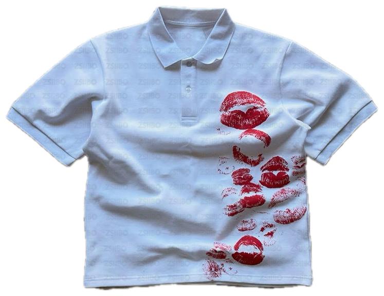 VALVE2K KISS MARK GRAPHIC POLO