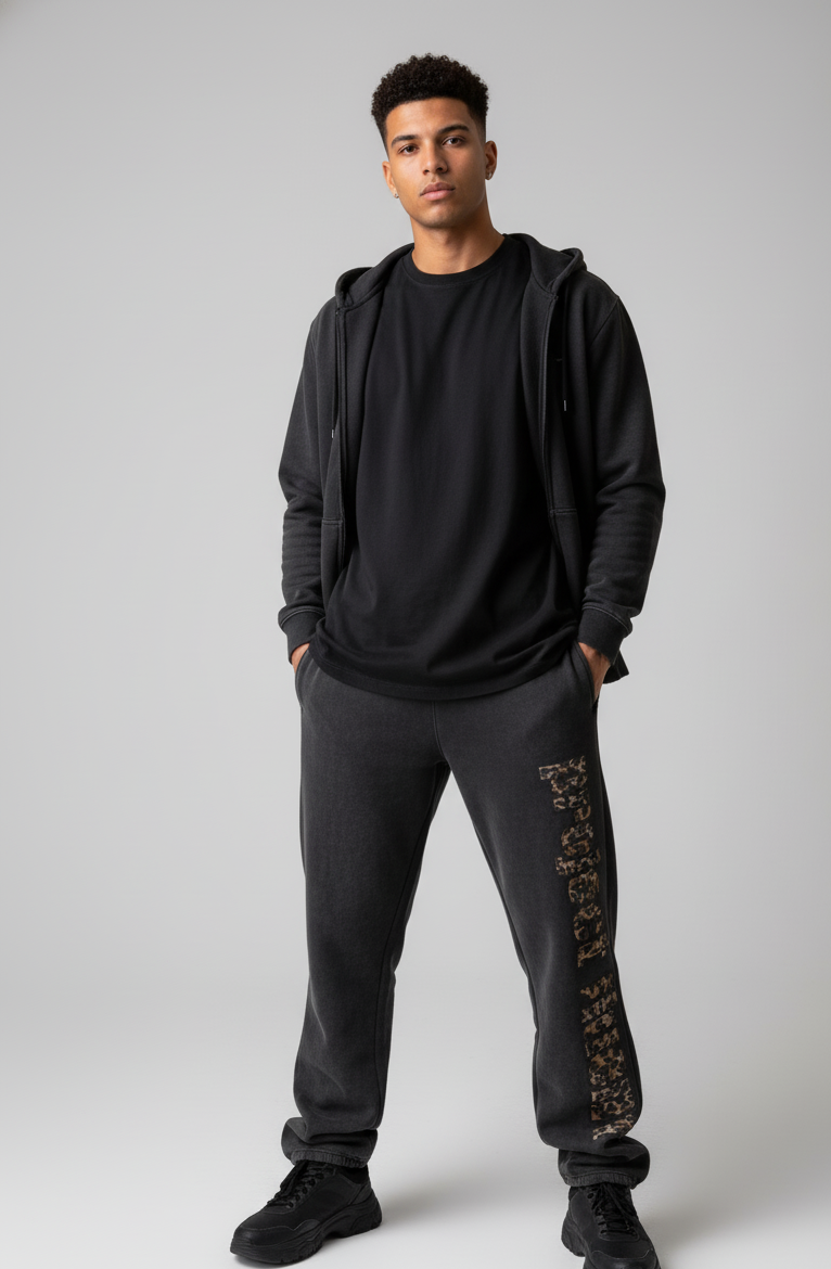 VALVE2K LEOPARD LOGO SIDEPRINT SWEATPANTS