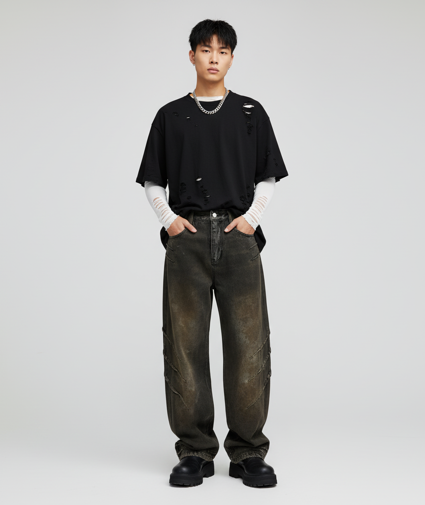 VALVE2K DIRTY WASHED JEANS