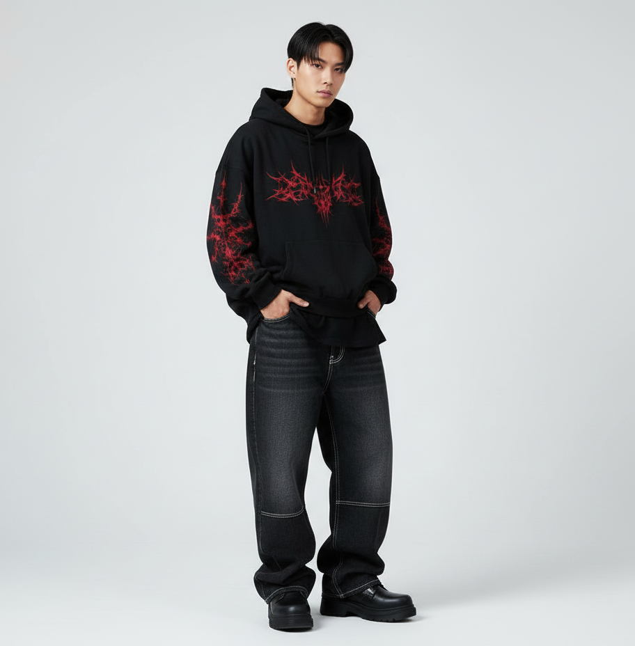 VALVE2K THORNWIRE OVERSIZE HOODIE