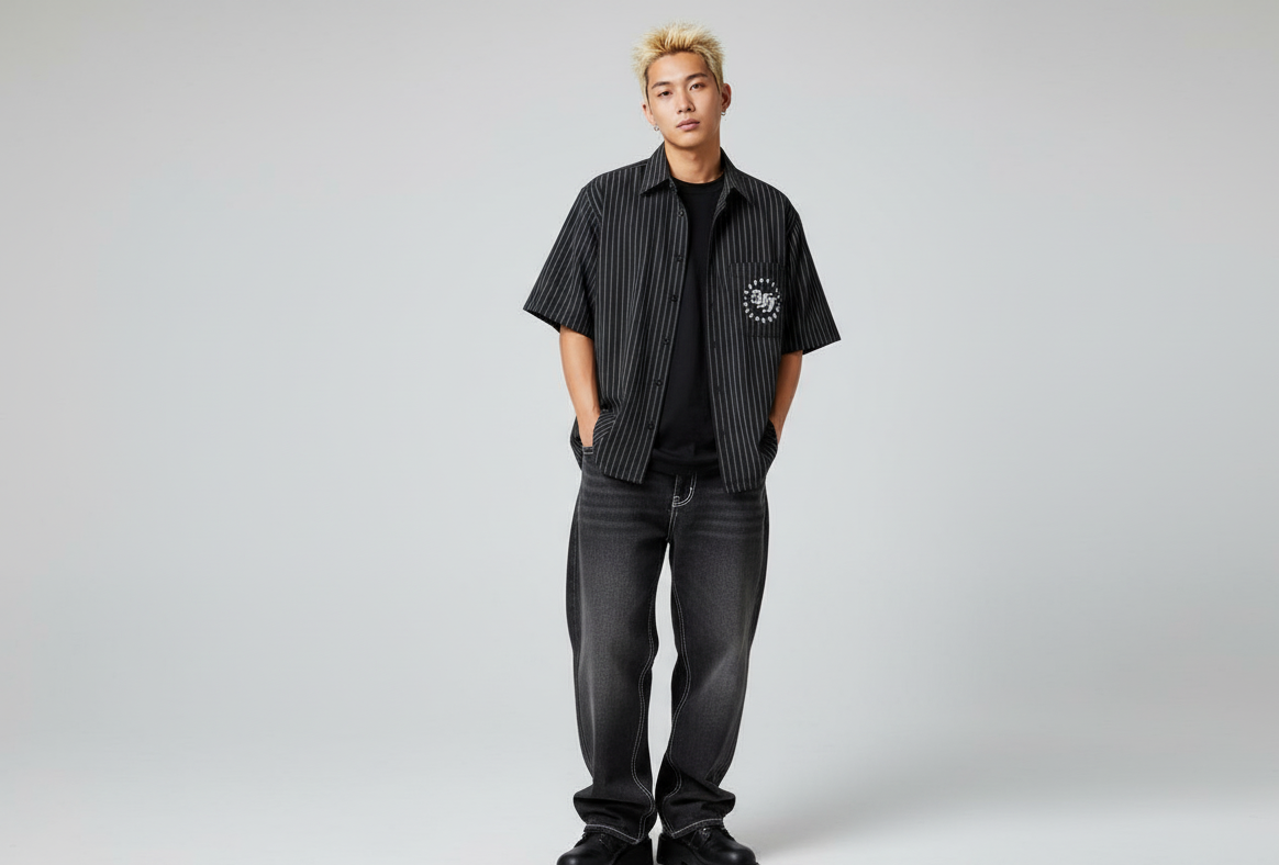 VALVE2K PINSTRIPE AFF LOGO SHIRT