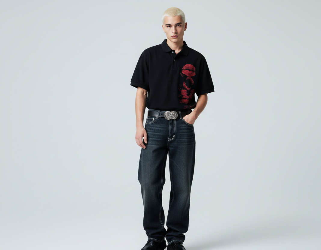 VALVE2K KISS MARK GRAPHIC POLO