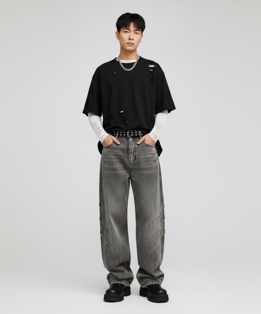 VALVE2K DIRTY WASHED JEANS