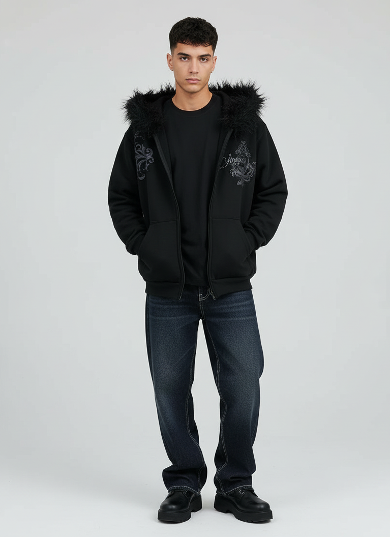 VALVE2K BAROQUE ZIP HOODIE