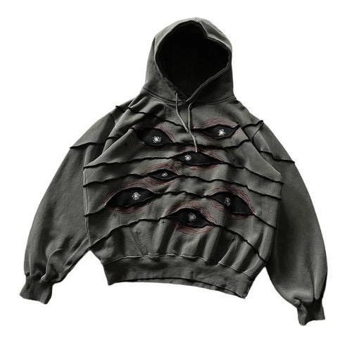 VALVE2K EYE SLASH DISTRESSED HOODIE
