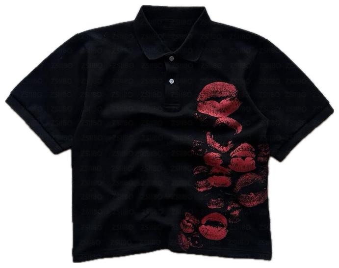 VALVE2K KISS MARK GRAPHIC POLO
