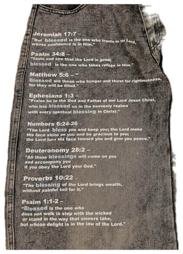 VALVE2K SCRIPTURE PRINT BAGGY JEANS