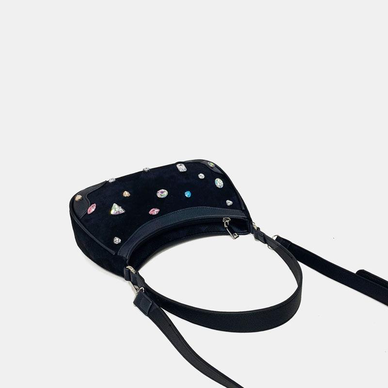 VALVE2K CRYSTAL CONSTELLATION SUEDE BAGUETTE